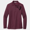 Ladies Silk Touch Long Sleeve Polo Thumbnail