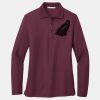 Ladies Silk Touch Long Sleeve Polo Thumbnail
