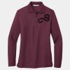 Ladies Silk Touch Long Sleeve Polo Thumbnail