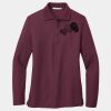 Ladies Silk Touch Long Sleeve Polo Thumbnail