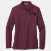 Ladies Silk Touch Long Sleeve Polo Thumbnail