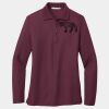 Ladies Silk Touch Long Sleeve Polo Thumbnail
