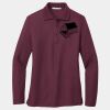 Ladies Silk Touch Long Sleeve Polo Thumbnail