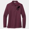 Ladies Silk Touch Long Sleeve Polo Thumbnail