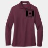 Ladies Silk Touch Long Sleeve Polo Thumbnail