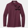 Ladies Silk Touch Long Sleeve Polo Thumbnail