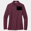 Ladies Silk Touch Long Sleeve Polo Thumbnail