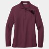 Ladies Silk Touch Long Sleeve Polo Thumbnail