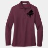 Ladies Silk Touch Long Sleeve Polo Thumbnail