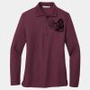 Ladies Silk Touch Long Sleeve Polo Thumbnail