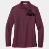 Ladies Silk Touch Long Sleeve Polo Thumbnail