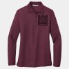 Ladies Silk Touch Long Sleeve Polo Thumbnail