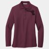 Ladies Silk Touch Long Sleeve Polo Thumbnail