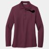 Ladies Silk Touch Long Sleeve Polo Thumbnail