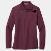 Ladies Silk Touch Long Sleeve Polo Thumbnail