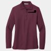 Ladies Silk Touch Long Sleeve Polo Thumbnail