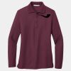 Ladies Silk Touch Long Sleeve Polo Thumbnail