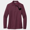 Ladies Silk Touch Long Sleeve Polo Thumbnail