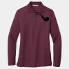 Ladies Silk Touch Long Sleeve Polo Thumbnail