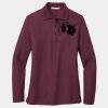 Ladies Silk Touch Long Sleeve Polo Thumbnail