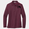 Ladies Silk Touch Long Sleeve Polo Thumbnail
