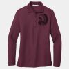 Ladies Silk Touch Long Sleeve Polo Thumbnail
