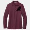 Ladies Silk Touch Long Sleeve Polo Thumbnail