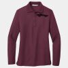 Ladies Silk Touch Long Sleeve Polo Thumbnail