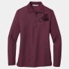 Ladies Silk Touch Long Sleeve Polo Thumbnail