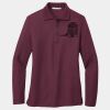 Ladies Silk Touch Long Sleeve Polo Thumbnail