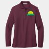 Ladies Silk Touch Long Sleeve Polo Thumbnail