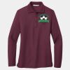Ladies Silk Touch Long Sleeve Polo Thumbnail