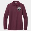 Ladies Silk Touch Long Sleeve Polo Thumbnail