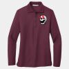 Ladies Silk Touch Long Sleeve Polo Thumbnail