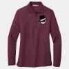 Ladies Silk Touch Long Sleeve Polo Thumbnail