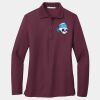 Ladies Silk Touch Long Sleeve Polo Thumbnail