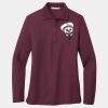 Ladies Silk Touch Long Sleeve Polo Thumbnail