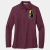 Ladies Silk Touch Long Sleeve Polo Thumbnail