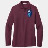 Ladies Silk Touch Long Sleeve Polo Thumbnail