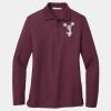 Ladies Silk Touch Long Sleeve Polo Thumbnail