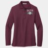 Ladies Silk Touch Long Sleeve Polo Thumbnail