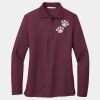 Ladies Silk Touch Long Sleeve Polo Thumbnail