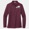 Ladies Silk Touch Long Sleeve Polo Thumbnail