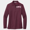Ladies Silk Touch Long Sleeve Polo Thumbnail