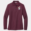 Ladies Silk Touch Long Sleeve Polo Thumbnail