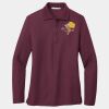 Ladies Silk Touch Long Sleeve Polo Thumbnail