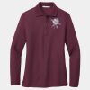 Ladies Silk Touch Long Sleeve Polo Thumbnail