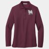 Ladies Silk Touch Long Sleeve Polo Thumbnail