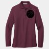 Ladies Silk Touch Long Sleeve Polo Thumbnail