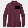 Ladies Silk Touch Long Sleeve Polo Thumbnail